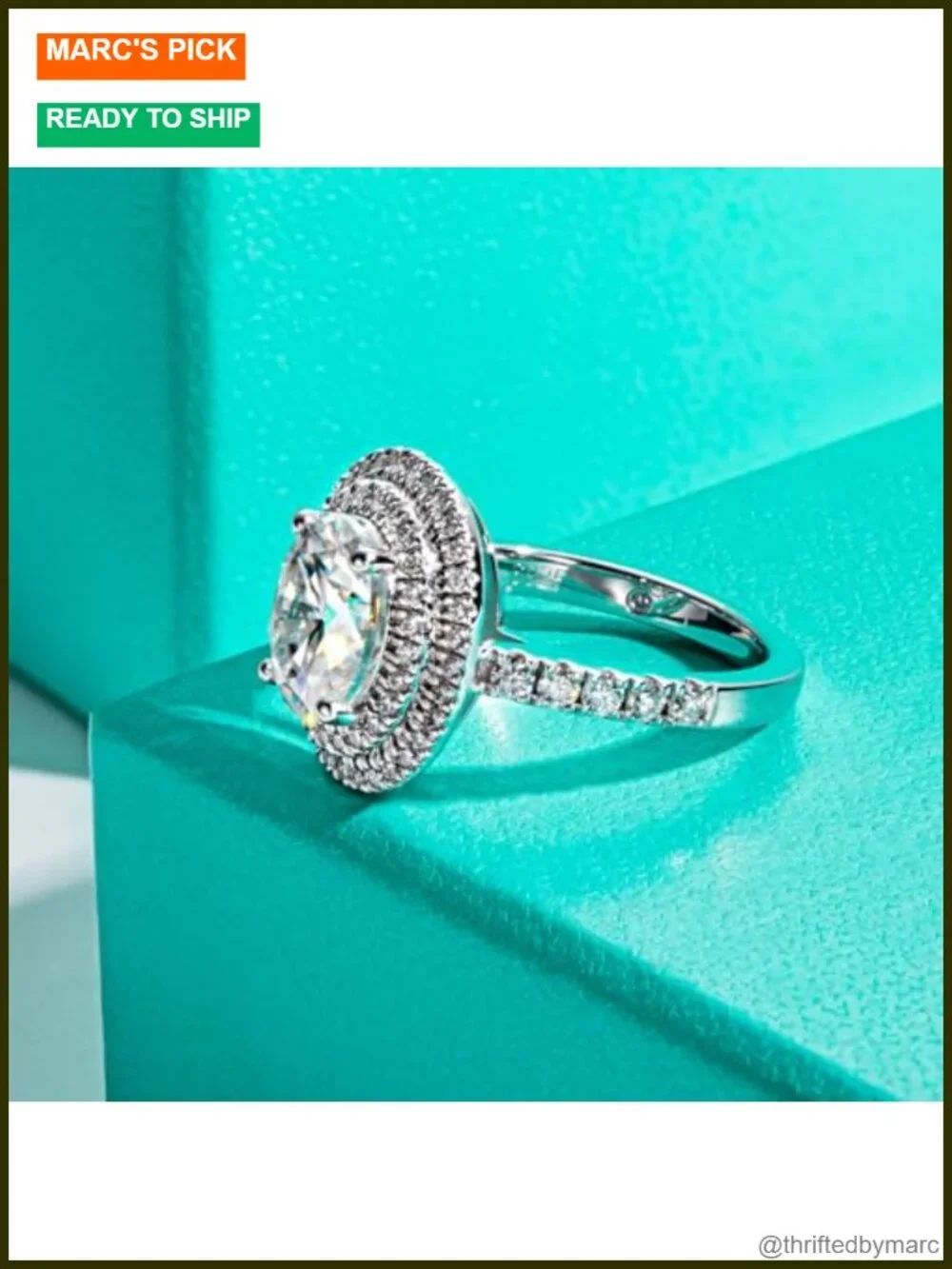 Moissanite Engagement Ring 3.72cttw Oval Cut 925 Sterling Silver Halo Wedding